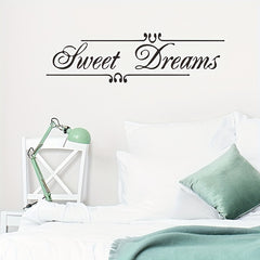 Sweet Dreams Wall Sticker For Bedroom Self-adhesive Removable 23.6in x 7in