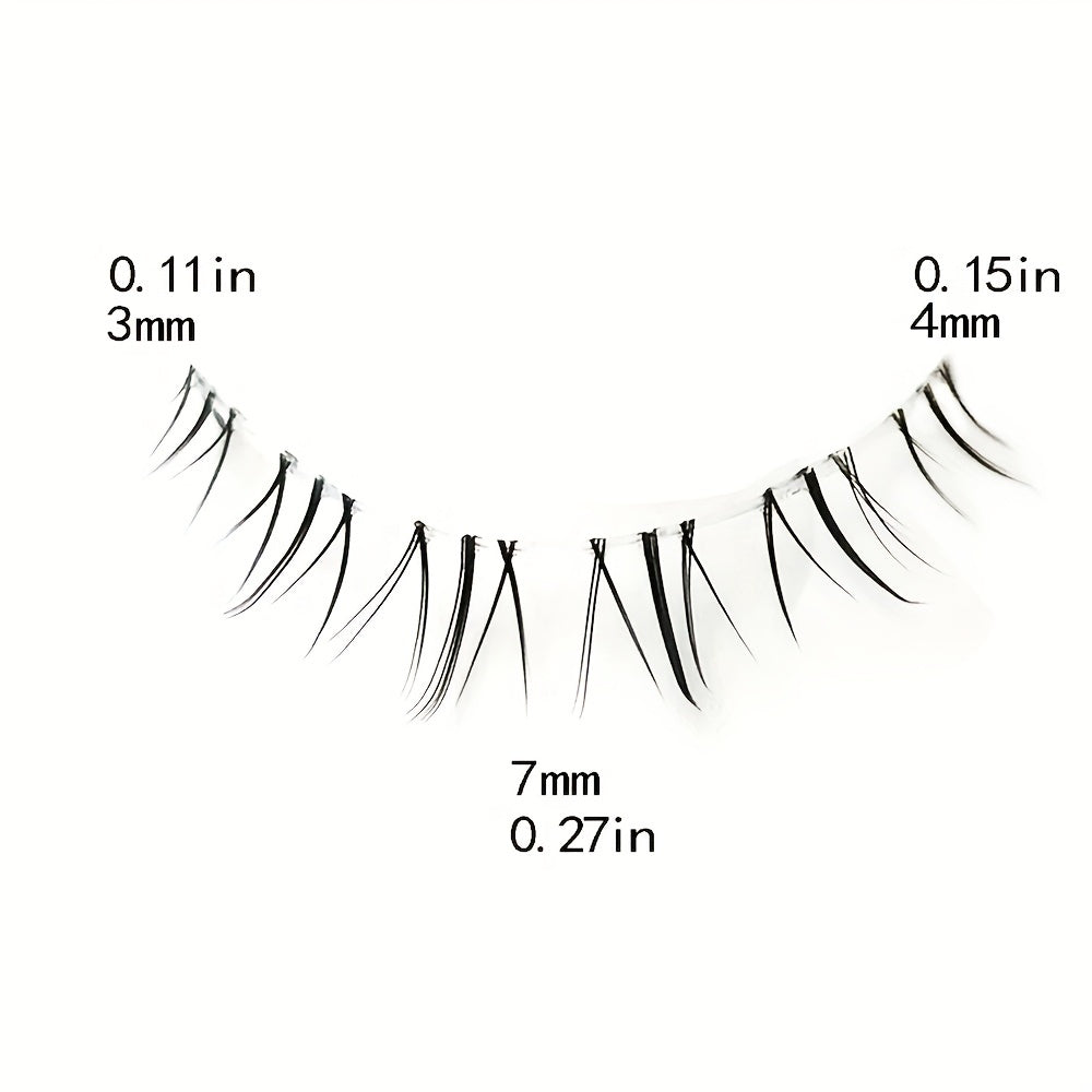 Natural Look 7mm Wispy Lash Extension Reusable False Eyelashes 5 Pairs