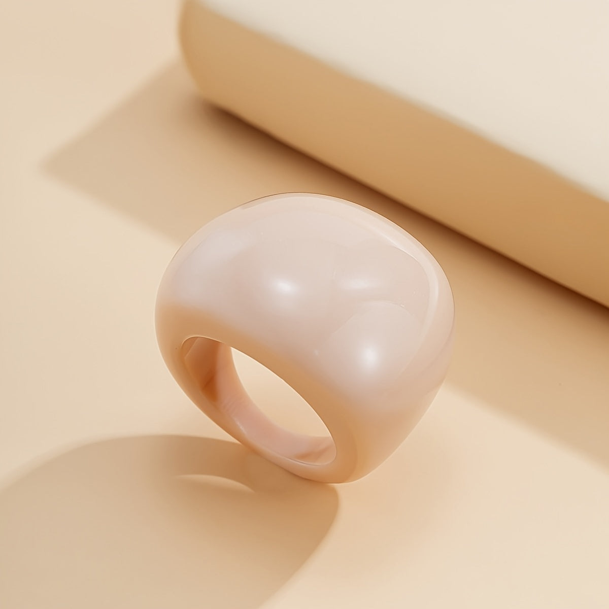 Multicolor Resin Chunky Ring Exaggerated Knuckle Finger Ring for Women