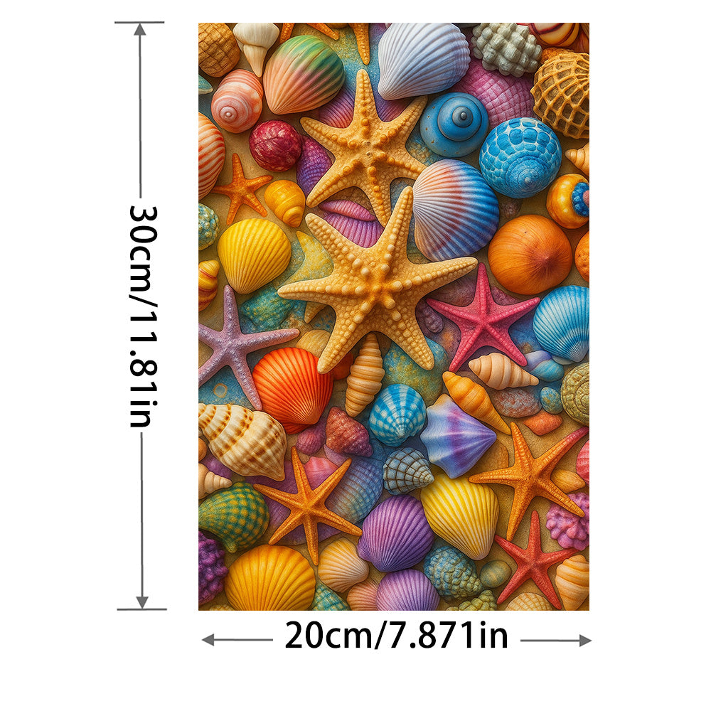 Vibrant Seashell Themed 5D Diamond Art Kit for Adults