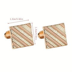 Crystal Cufflinks Wedding Party Business Gift