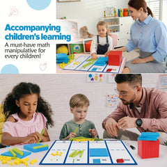 136pc Base Ten Blocks & Activities Set for Math Education