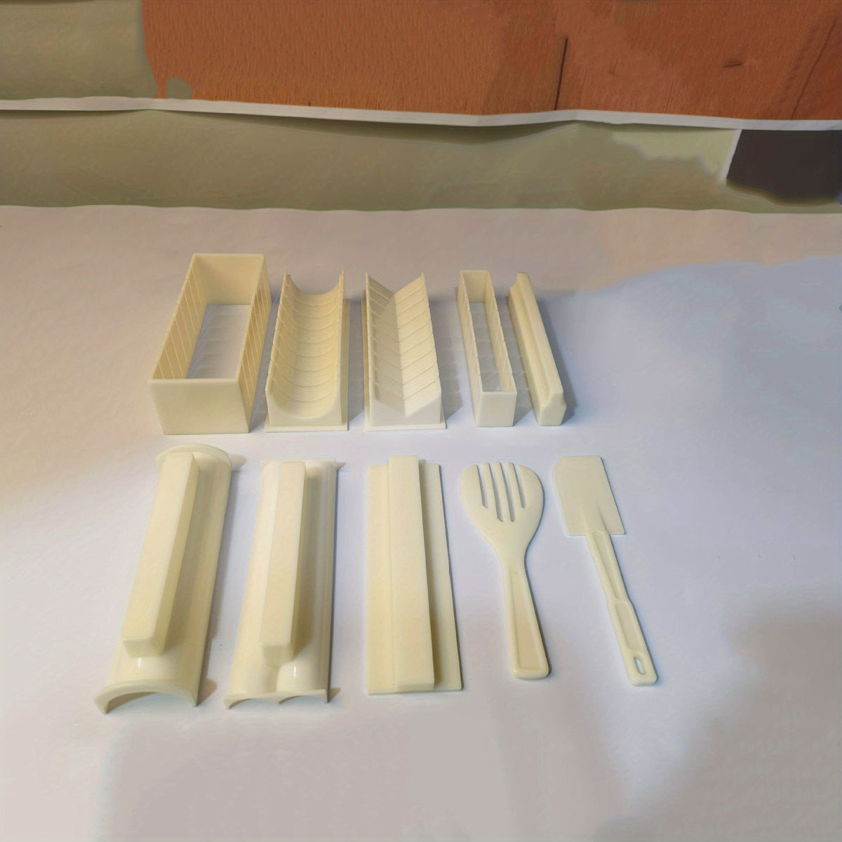 10pcs Sushi Maker Roller Rice Mold DIY Sushi Making Mold Kitchen Tool