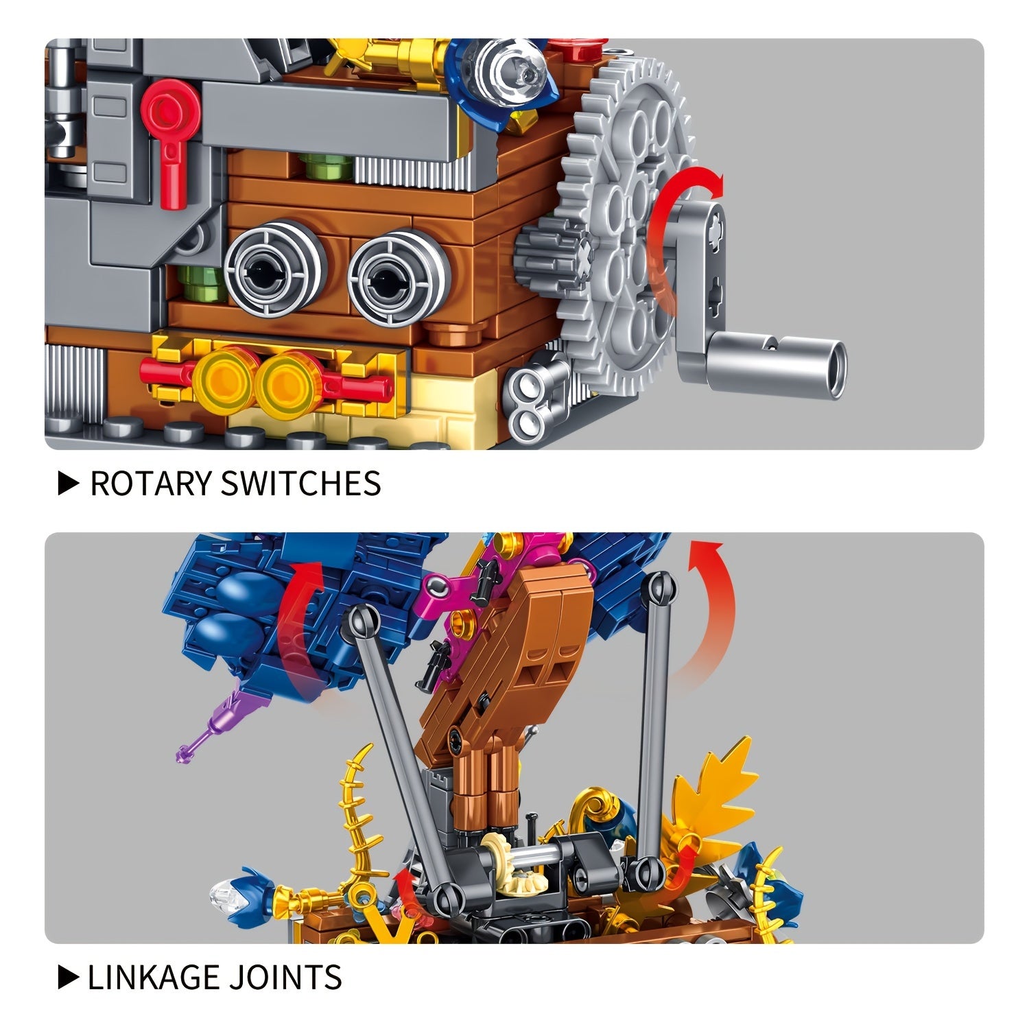 Mechanical Butterfly Model Building Set with Stand ABS Material