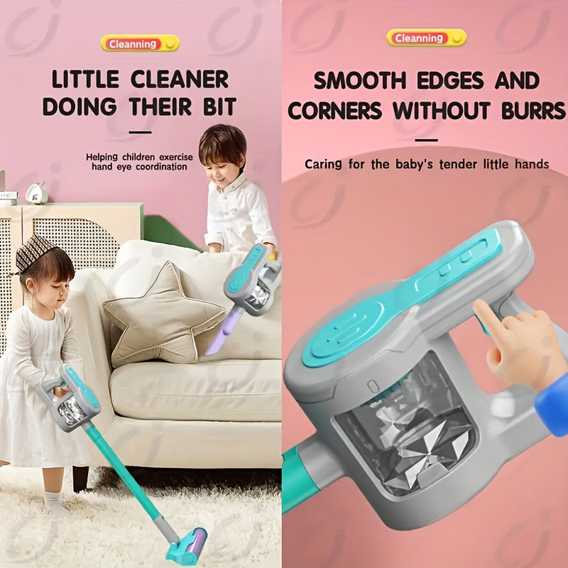 Interactive Kids Handheld Vacuum Cleaner Toy with Sound Effects