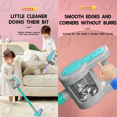 Interactive Kids Handheld Vacuum Cleaner Toy with Sound Effects