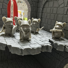5pcs 3D Printing Mice Miniatures for Battle Chess Game