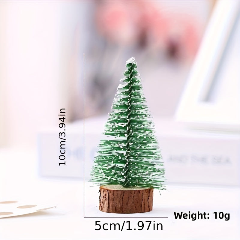 Mini Christmas Tree Cedar Tabletop Small Christmas Tree Desktop Window Swing