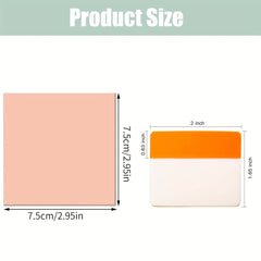 500 Pcs Transparent Sticky Note Tabs, 7 Colors, Writable Book Tabs