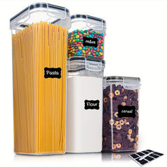 7Pcs Airtight Food Storage Containers With Lids - Kitchen Pantry Organization