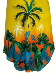  Ombre & Tropical Print Nightdress