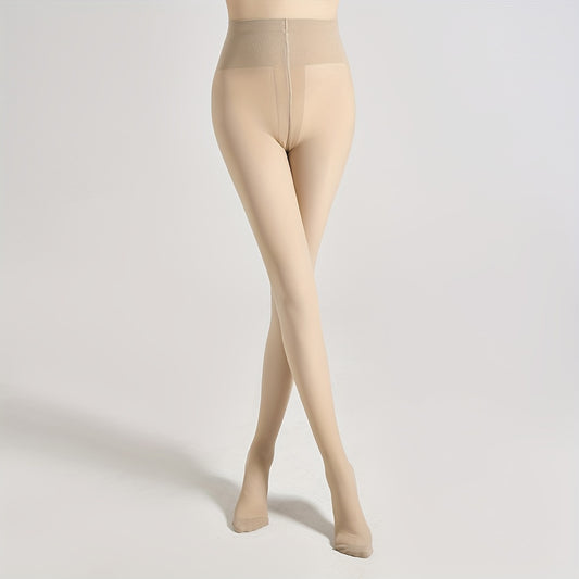 High Waist Slim Solid Pantyhose Women's Stockings