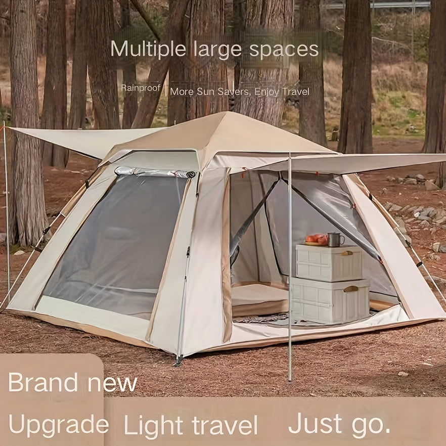 Portable 4-Sided Folding Tent Auto Rainproof Sunscreen