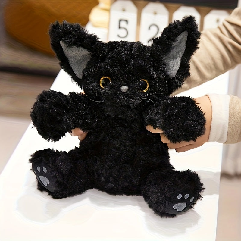TINICOOCAT Plush Cat Toy with Lifelike Fur & Expressive Eyes