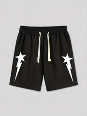 Star Pattern Men's Casual Loose Pocket Shorts