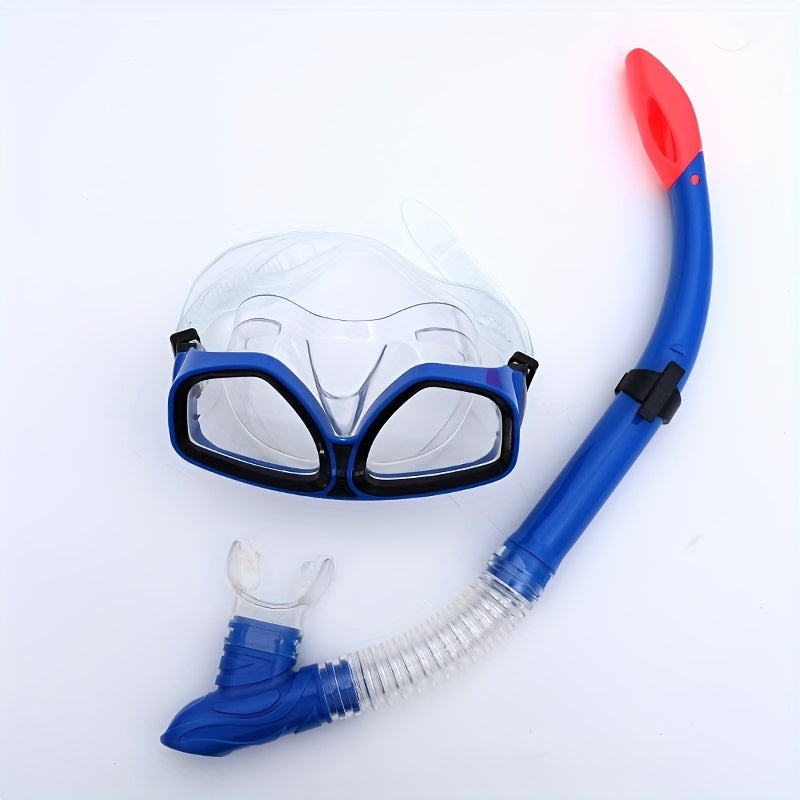Swimming Goggles & Snorkel Set Dive Glasses with Breathing Tube Snorkeling Gear