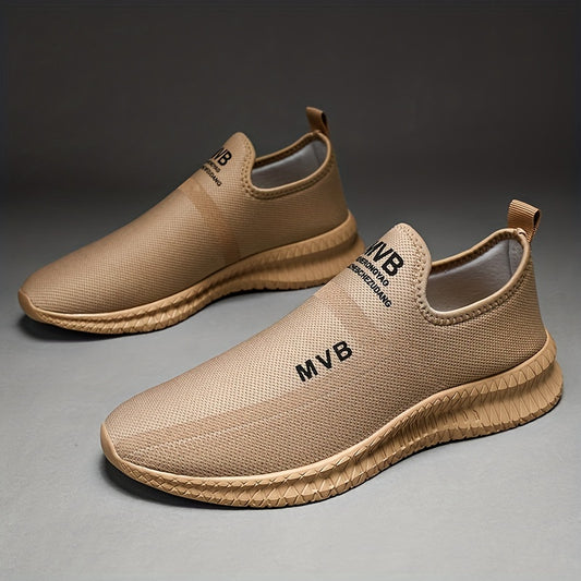 Men's Knit Slip On Casual Shoes Soft Sole Sneakers