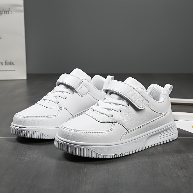 Kids Solid Low Top Sneakers Lightweight Anti Slip Outdoor Shoes