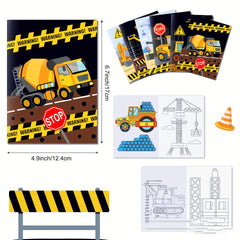 Construction Theme Coloring Books for Kids - 18 Pack