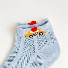 5pairs Car Breathable Soft Socks for Kids Teen