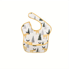 Waterproof Baby Feeding Bibs Set of 5 Washable Odor Resistant