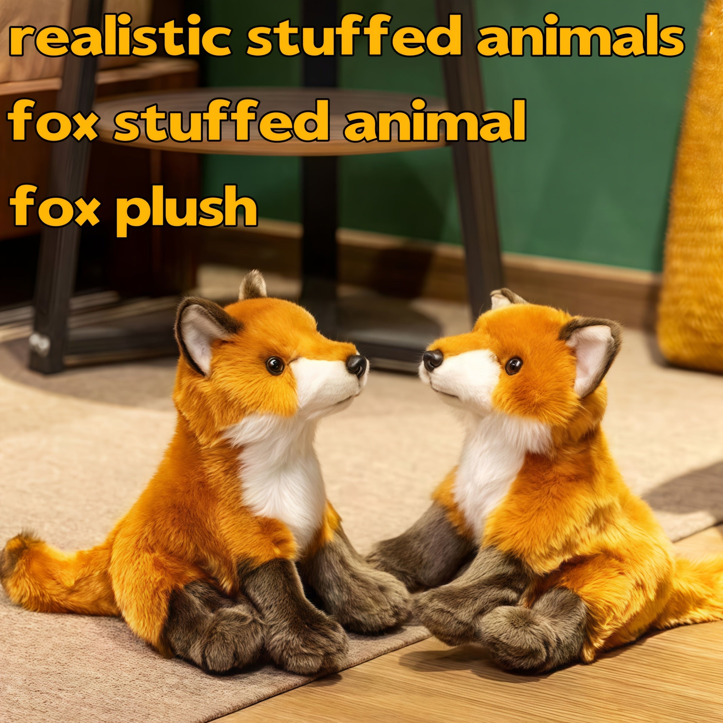 Realistic Fox Plush Toy - Soft Stuffed Animal for Boys