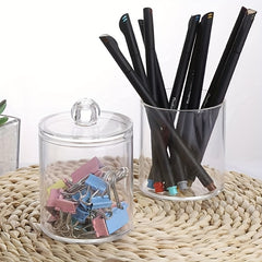 3 Pack Plastic Cotton Swab Ball Pad Holder Bathroom Organizer