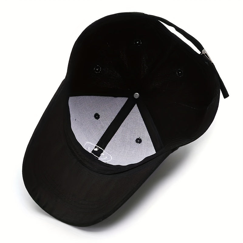 Embroidered Smiling Face Peaked Cap Unisex Baseball Cap