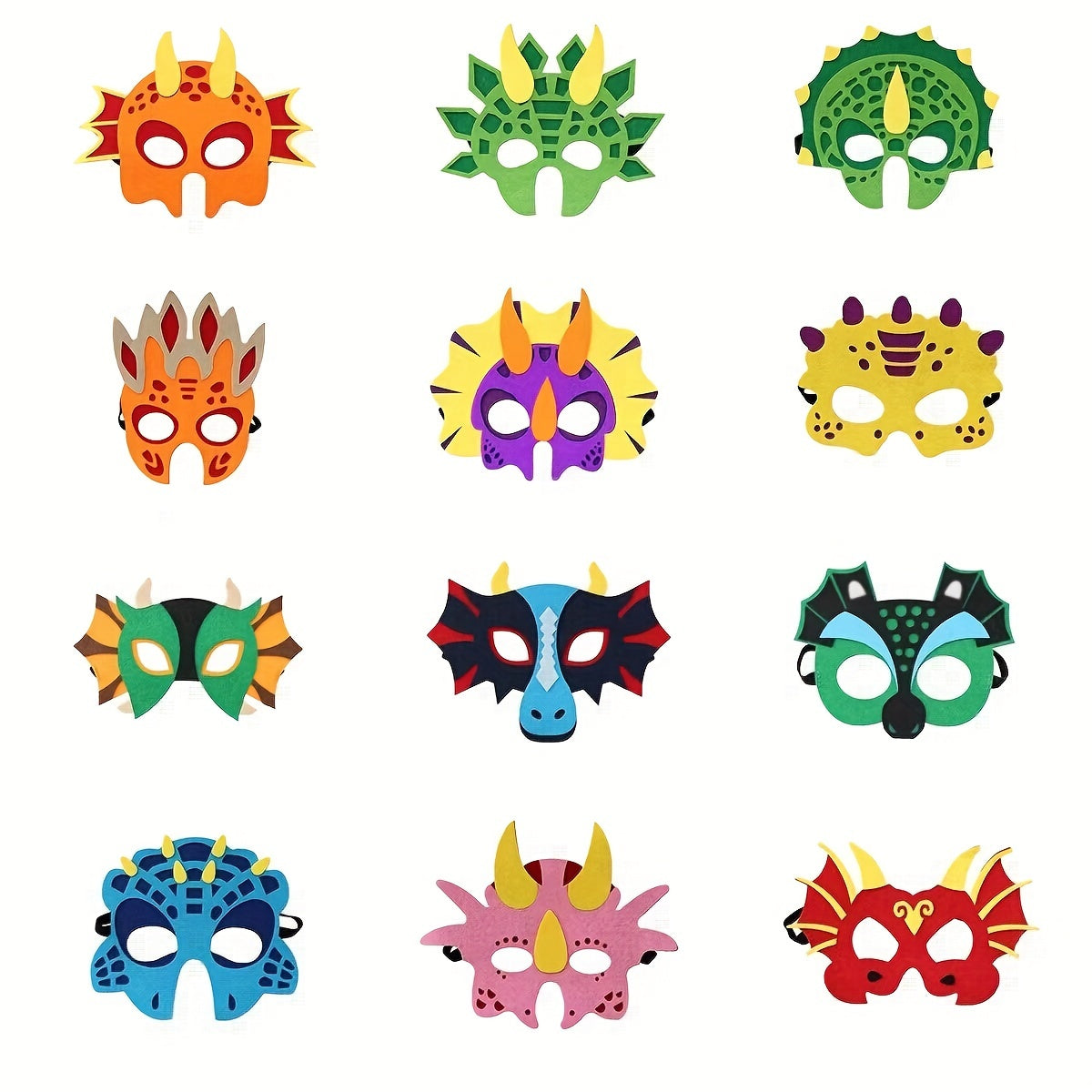 Dinosaur Masks Party Masquerade Supplies - Boys Halloween Masks