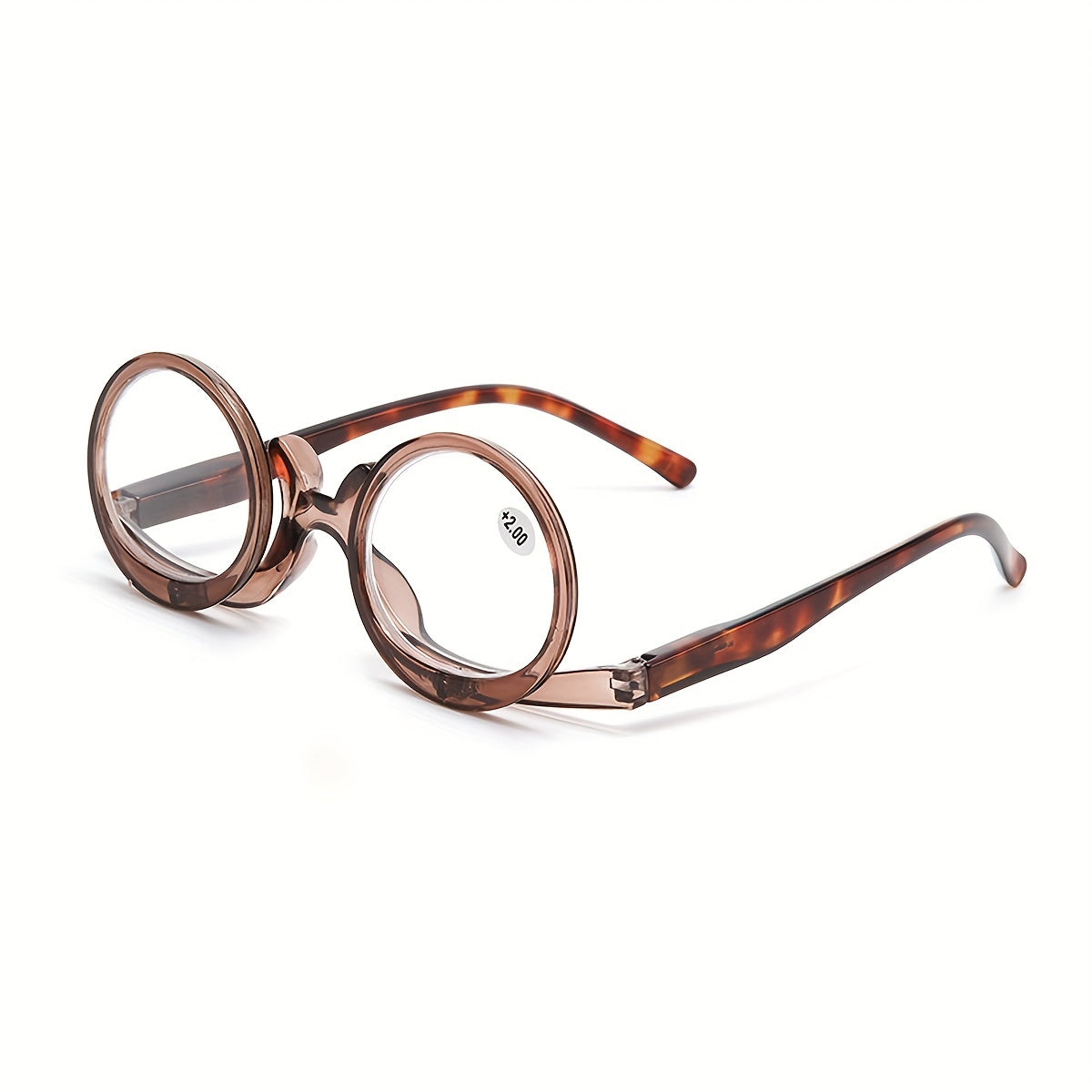 2 In 1 Reading Glasses Cosmetic Magnifier Double Lens Reversible Glasses