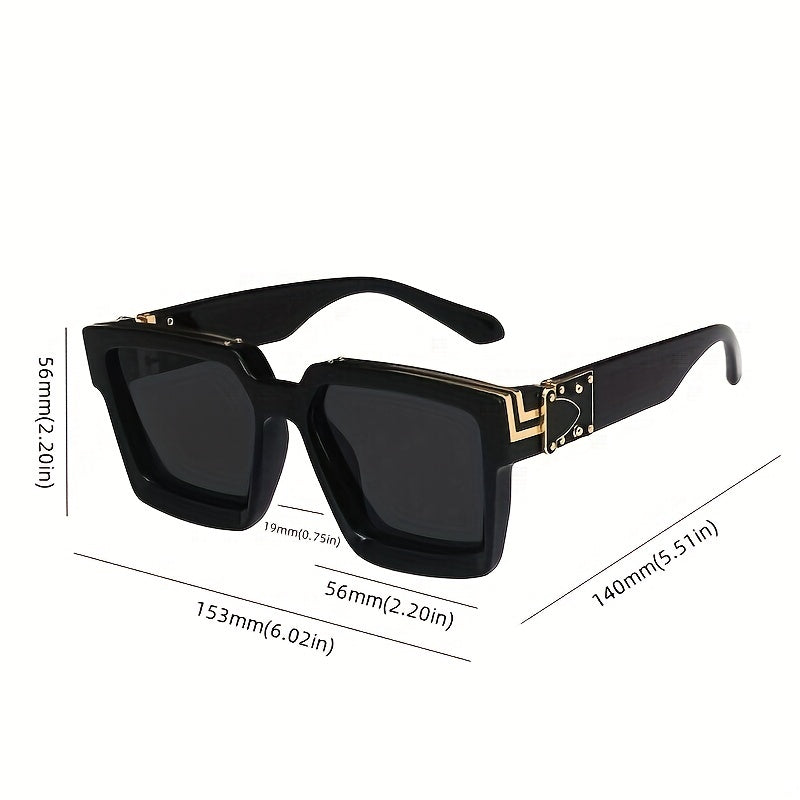 Men's Millionaire Glasses Hip Hop Clear Lens Eyewear