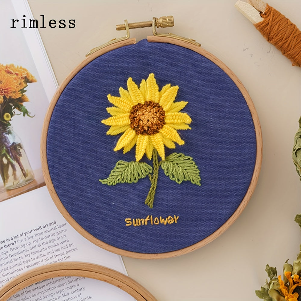 DIY Embroidery Kit: Small Flower Embroidery Balls for Beginners