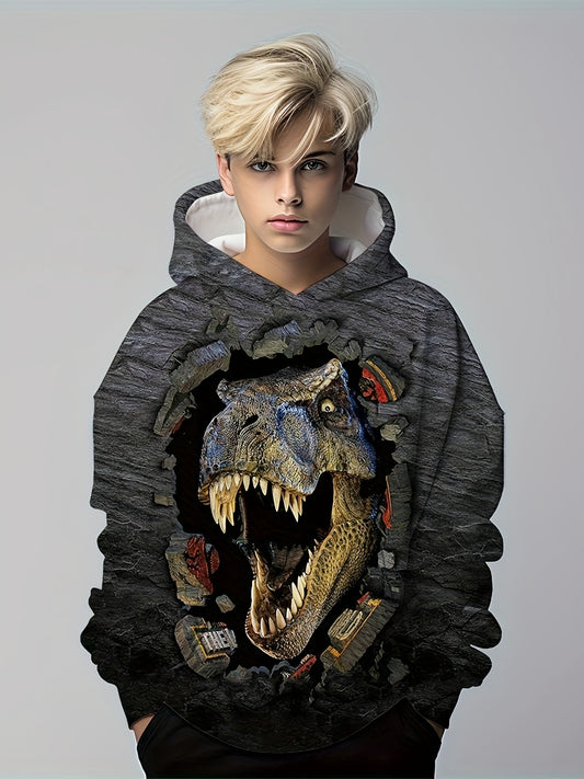Kids Dinosaur Tyrannosaurus Hoodie 3D Print Sweatshirt Hip Hop Street Style