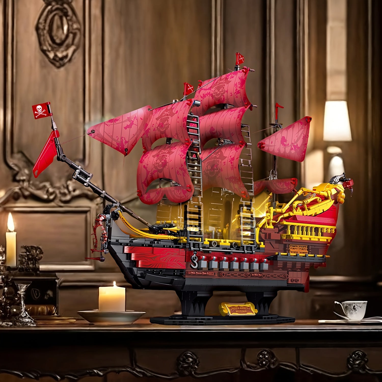 Large Pirate Model Building Block Toy