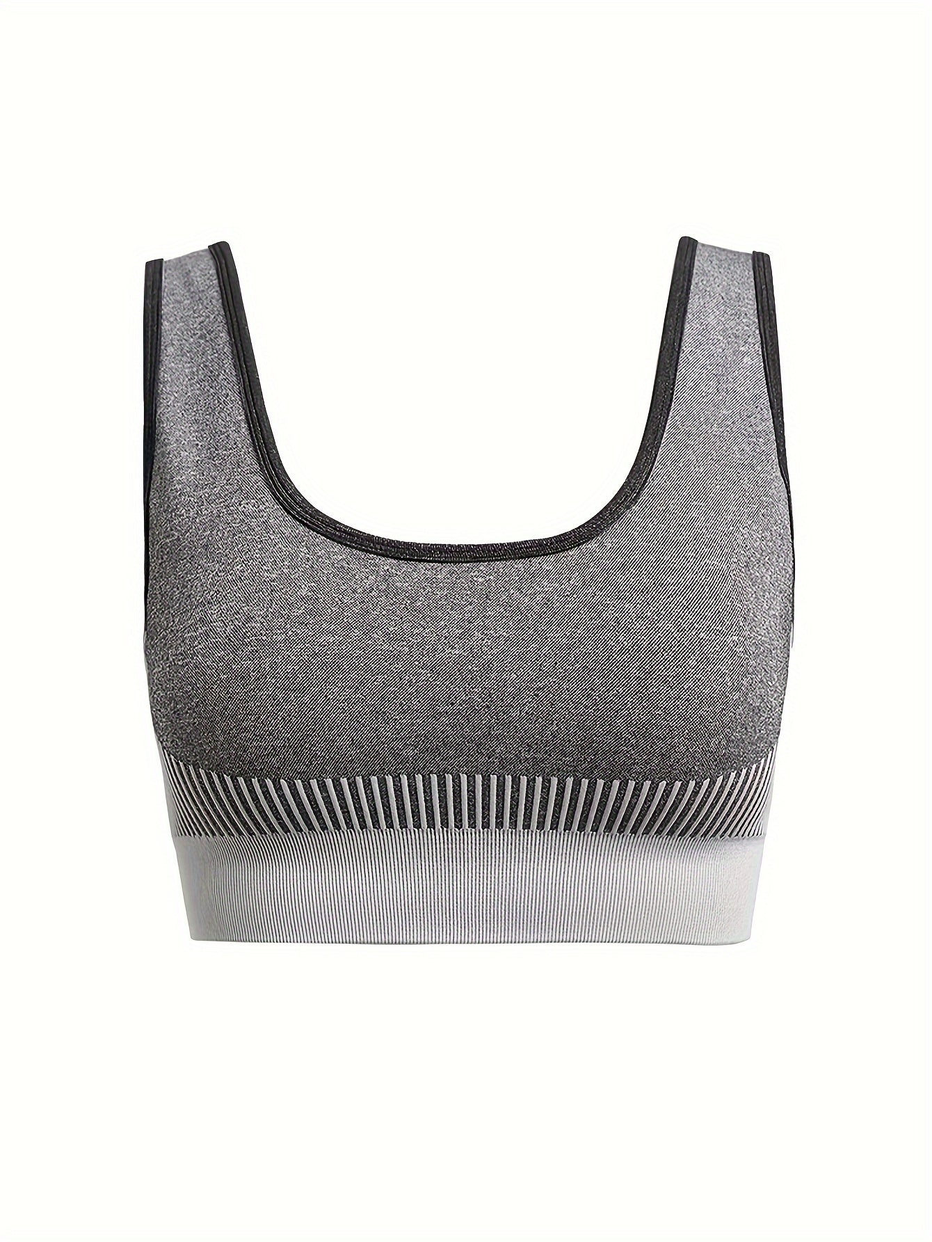2pcs Seamless Wireless Sports Bras Comfy & Breathable Tank Bra