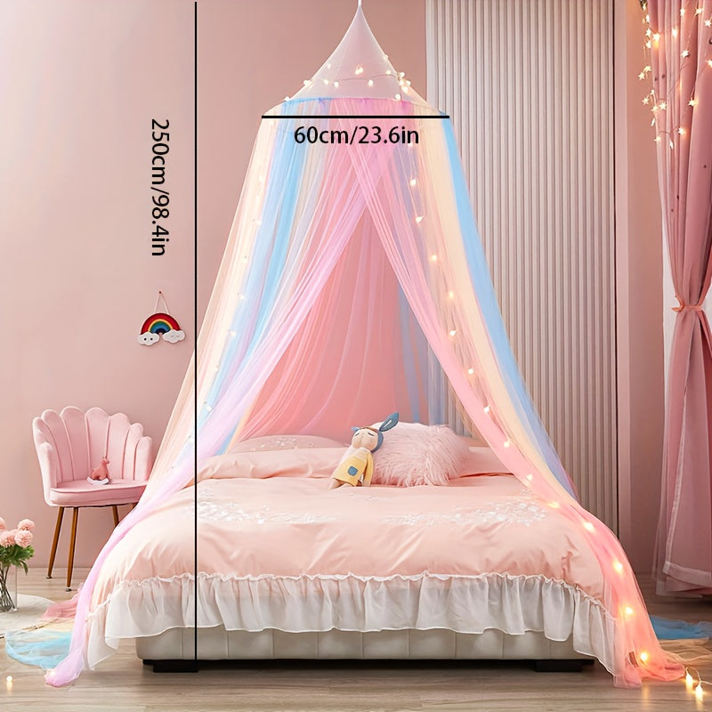 Princess Style Mosquito Net Canopy with Valance