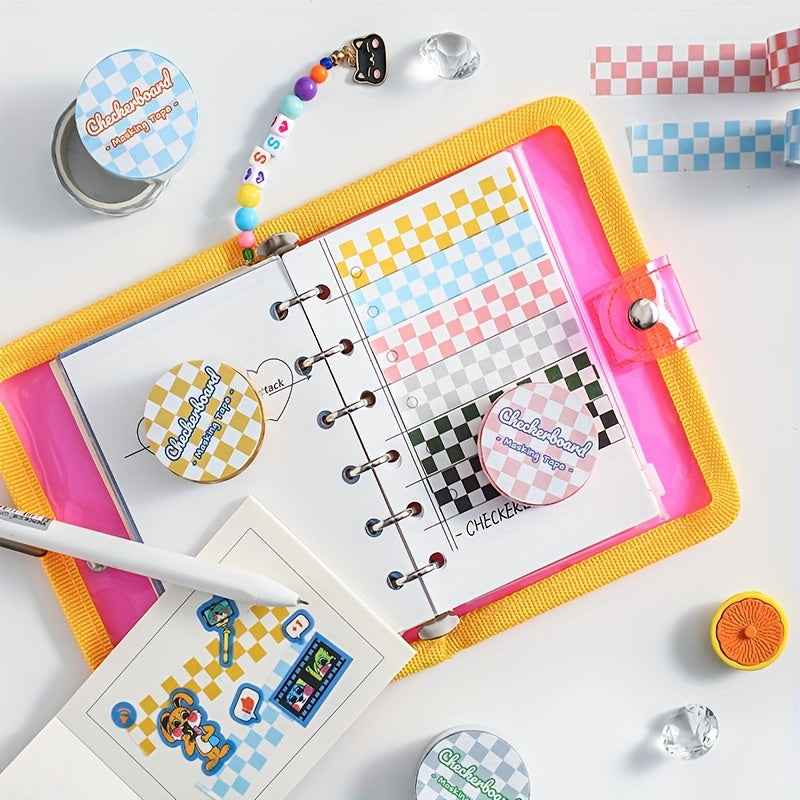 1pc Checkered Series Washi Tape Grid Pattern For DIY Paper Crafts