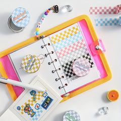 1pc Checkered Series Washi Tape Grid Pattern For DIY Paper Crafts