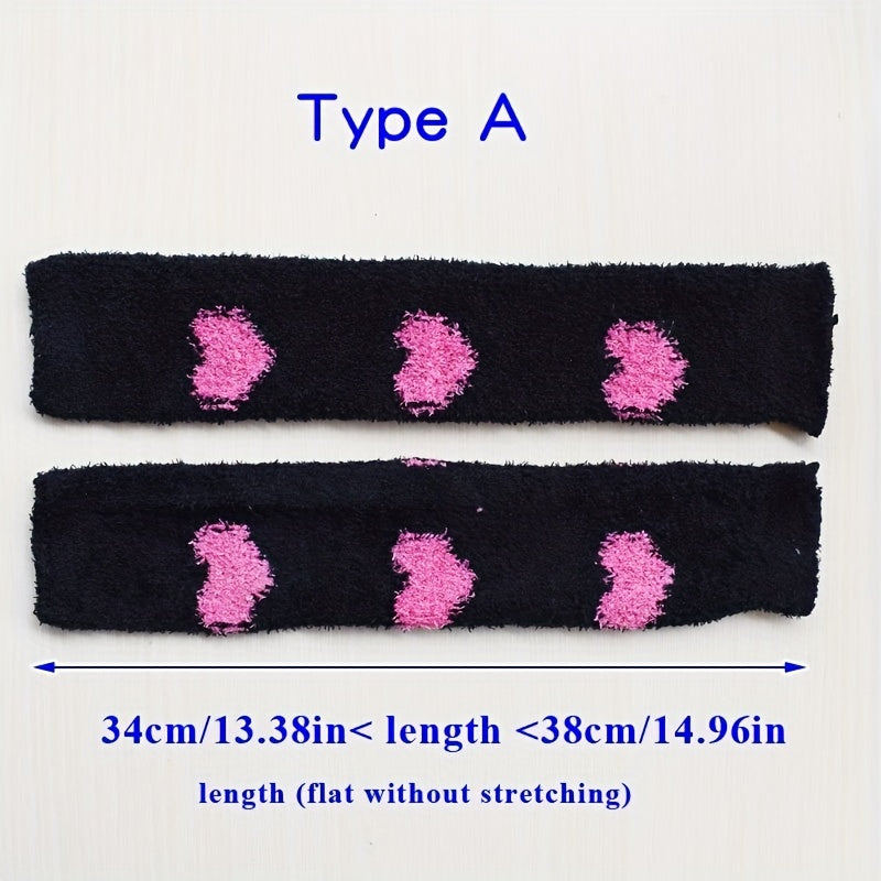 Velvet Thicken Arm Sleeve Warm Fingerless Sleeves For Women