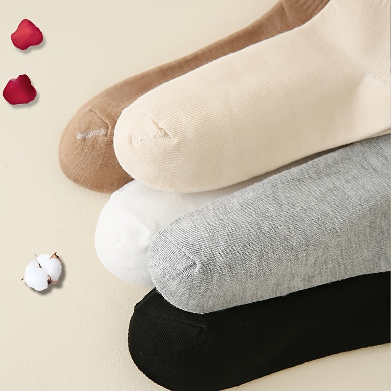Women's Striped Crew Socks Pack Breathable Sports Stockings