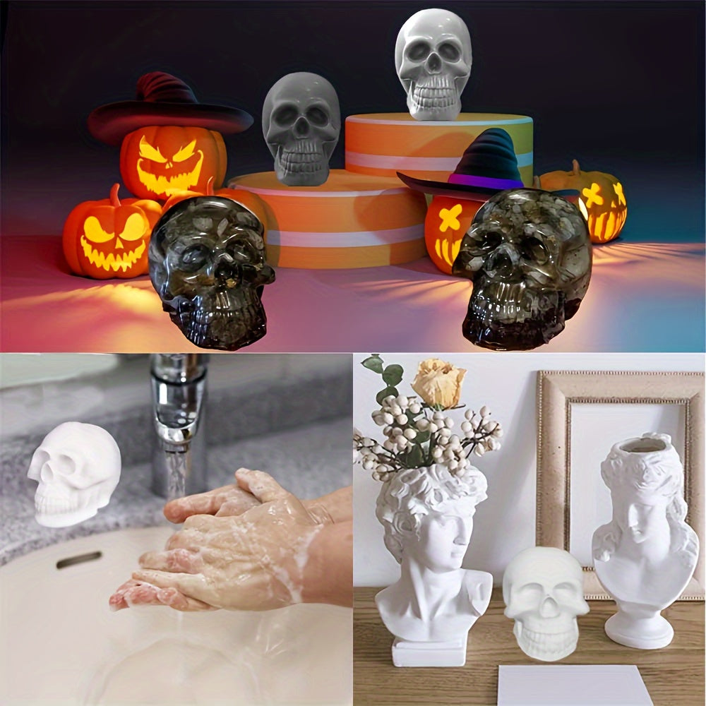 3pcs Skull Resin Mold Set for Epoxy Resin & Wax Craft