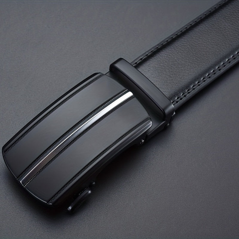 Men's Leather Business Belt Alloy Buckle Top Layer Leather