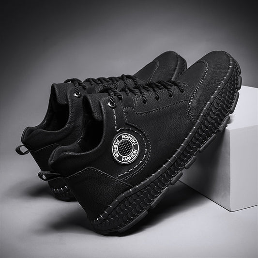 Men's Ankle Boots Stitching Casual Outdoor Non Slip Walking Sneakers