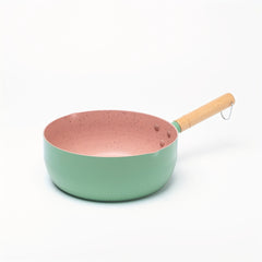 1pc Non Stick Aluminum Maifan Stone Snow Pan for Cooking Noodles Milk Soup