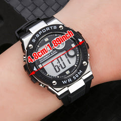 Unisex Luminous Sports Digital Watch Waterproof Alarm Clock