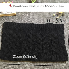 Christmas Gray Winter Turban Knit Headband Ladies