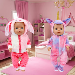 Unicorn Set for 35 56 45 Doll Accessories Pink Bunny Outfit Purple Pink Unicorn