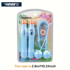 Adjustable Jump Rope with Cordless Ball Mode
