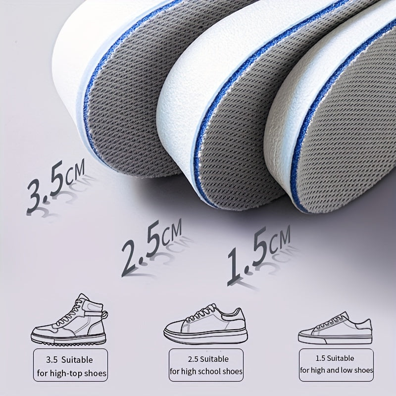 Height Increase Insoles 1Pair Comfortable Shock Absorption Running Insoles