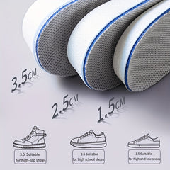 Height Increase Insoles 1Pair Comfortable Shock Absorption Running Insoles